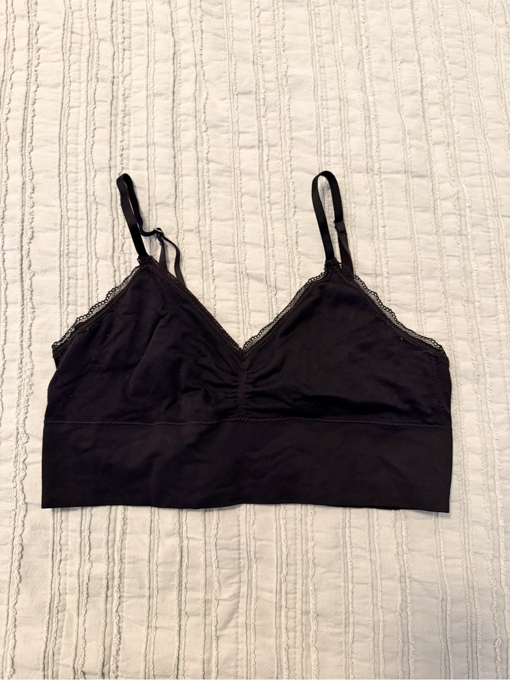 Victoria’s Secret Lace Trim Bralette | Black | Adjustable Straps | M